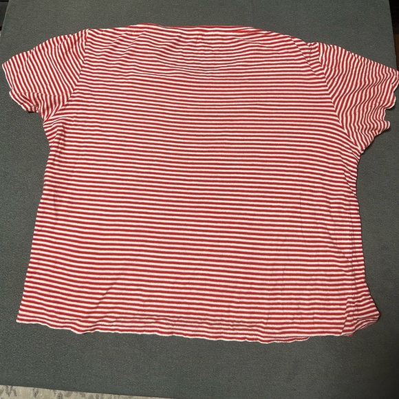 Saint Laurent Paris red and white striped t shirt - Picture 8 of 13